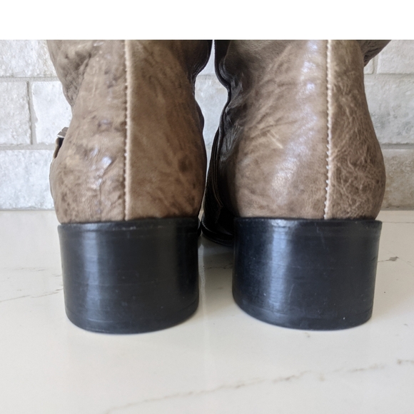 THOMAS WYLDE EUC ash skull moto boots - Picture 11 of 12